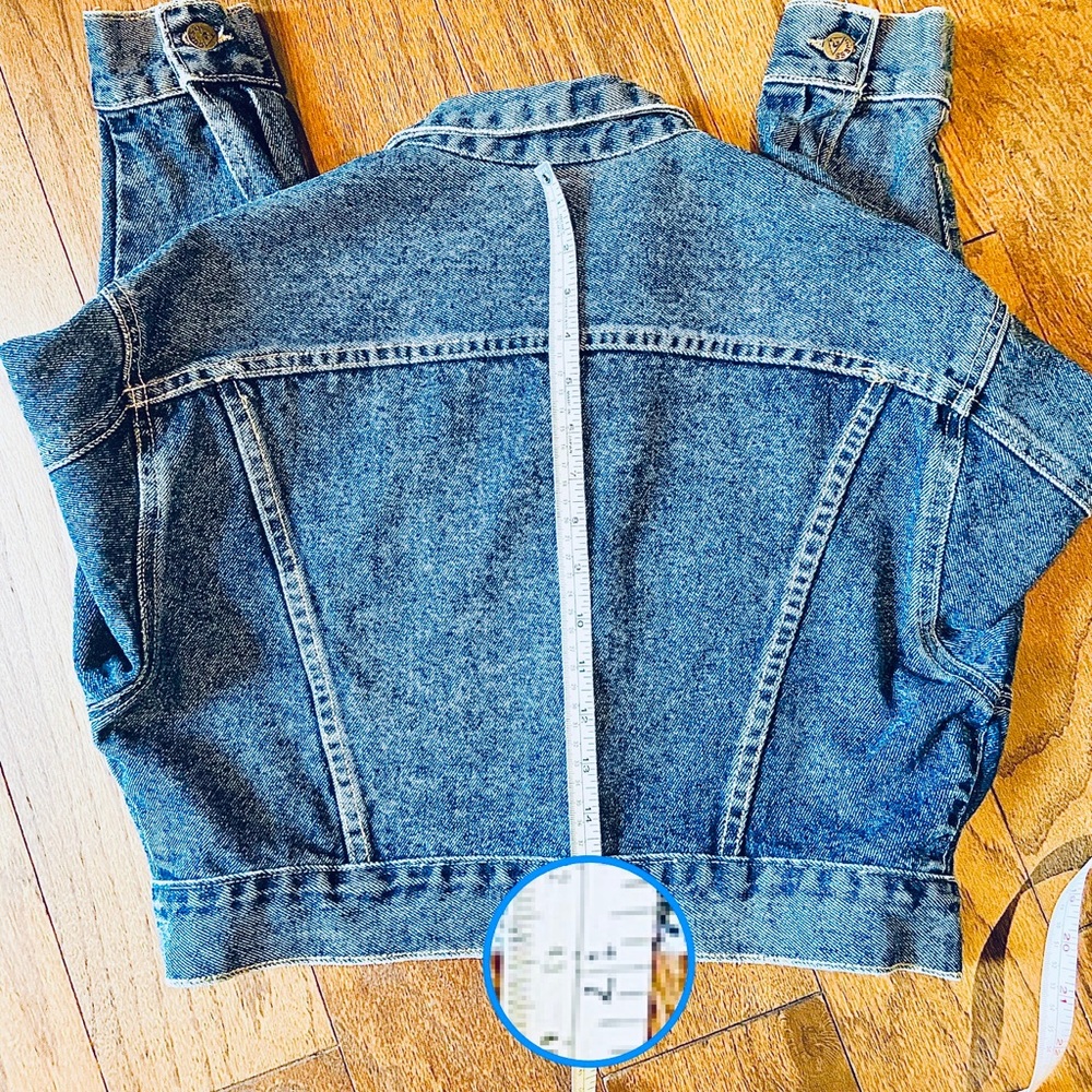 Vintage REAL 80s oversized Dolman Guess Marciano Crop Jacket S 🇺🇸 - Picture 8 of 14